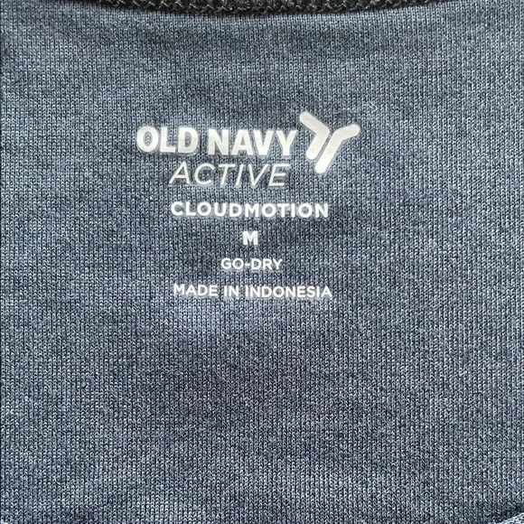 Old Navy Active Cloudmotion Ruched Side Sleeveless Tank Top, Navy Blue, Size M - Picture 2 of 5